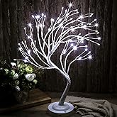 FUCHSUN 108 LED Birch Tree Light Tabletop Bonsai Fairy Tree Lamp, 8 Lighting Modes & Timer & Battery/USB Operated, Party Wedding Holiday Festival Christmas Decoration, White