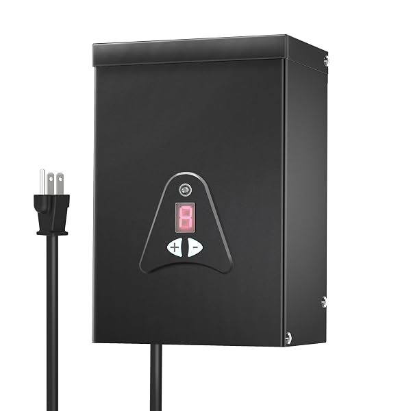 LOW VOLTAGE LANDSCAPE TRANSFORMER, 300W OUTDOOR LOW VOLTAGE...