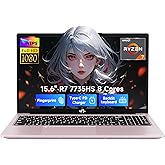 NIMO 15.6" IPS FHD Gaming-Laptop, AMD Ryzen 7 7735HS 16GB DDR5 RAM 512GB SSD (8C/16T, Up to 4.75GHz) Business-Computer with Radeon 680M Graphics 100W Type-C Backlit Keyboard Fingerprint