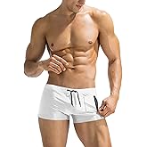 COOFANDY Mens Swim Trunks Swimwear Bathing Suit Swim Brief Square Leg Board Short S-3XL