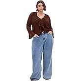 City Chic Women's Plus Size Top - Luscious Sheer Ruffles