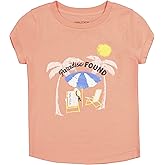 Nautica Girls' Short Sleeve Legacy T-Shirt with Flip Sequin Design, Cotton Tee with Tagless Interior, Peach Paradise, 8-10