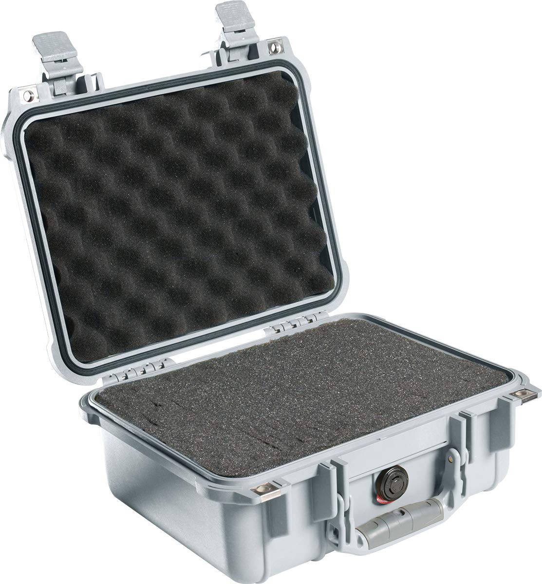 PELI Protector 1400 Impact Resistant Case, IP67 Watertight, 19L Capacity, Made in Germany, With Customisable Foam Inlay, Silver