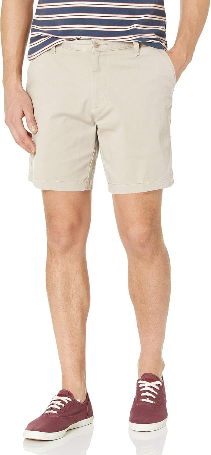 Nautica Men's 6" Stretch Twill Classic-Fit Shorts at  Men’s Clothing store