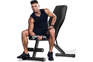 TUYOHW Adjustable Weight Bench for Home Gym Olympic Workout Bench with 700 LB Capacity Dumbbell Exercise Incline/Decline Bench for Strength Training and Full Body Workout