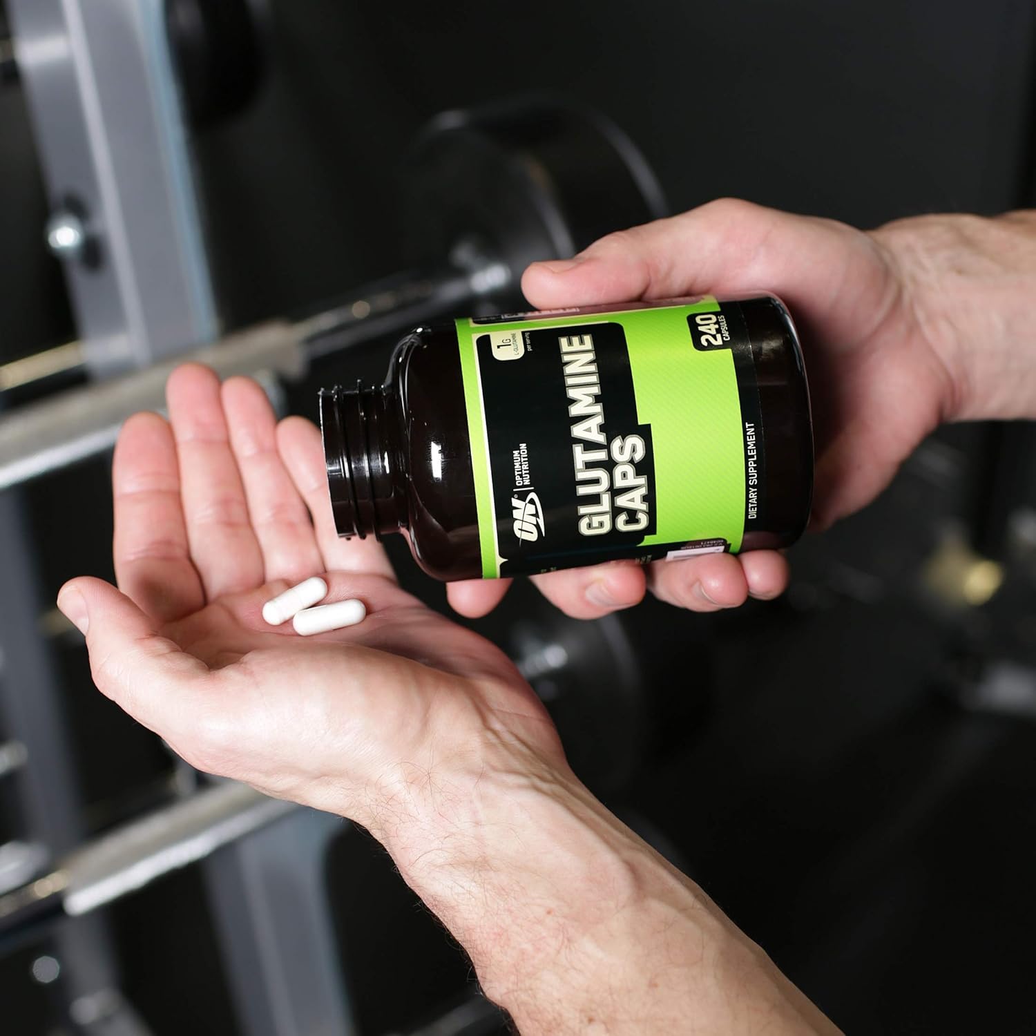 Optimum Nutrition L-Glutamine Muscle Recovery Capsules, 1000mg, 240 Count (Package May Vary): Health & Personal Care