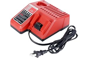 EPOWON M18 & M12 Rapid Charger Replacement for Milwaukee 48-59-1812 12V&18V XC Lithium Ion Battery 48-11-1850 48-11-1840 48-11-1815 48-11-1828