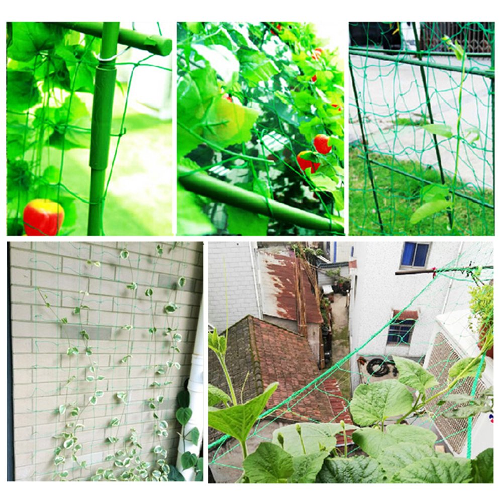 hortalizas de 1,8 x 1,8 m color verde red de enrejado de nailon red de