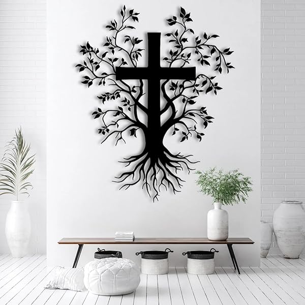 Amazon.com: Living Cross Metal Wall Art Accent 20