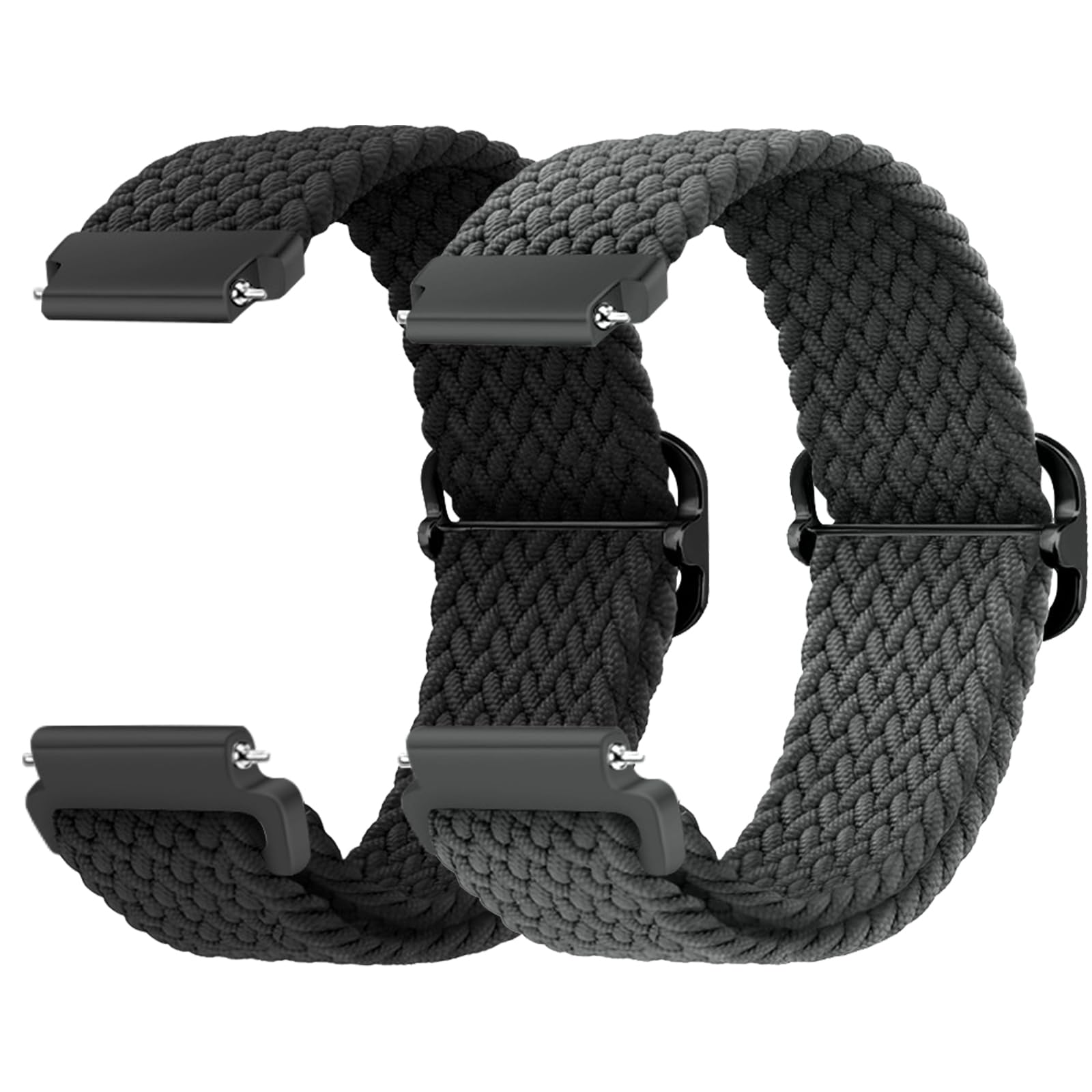 MaEiol 18mm Straps Nylon Braided for Huawei Watch GT 6/5/4 41mm / Huawei Watch 5/GT 5 Pro 42mm / Garmin Venu 4/Venu 3S 41mm /Garmin Forerunner 265S/255S, Sports Replacement Wristband for Women Men