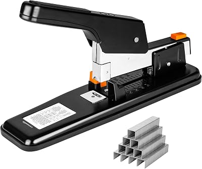 Amazon Basics Heavy-Duty Stapler 90 Sheets Black