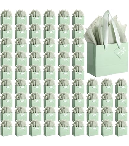 Kolldenn 24 Bolsas De Regalo Con Asas De Papel Kraft