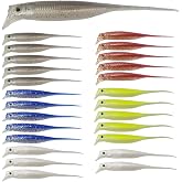 Eupheng 3.5Inches/4Inches/6Inches Soft Plastic Swimbait with Lip | FFS Rolling Action with Adjustable Tail Control. Realistic Swimbait for Hover Mid-Strolling, Finesse &amp; Bass Fishing