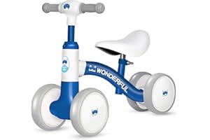 HULKNPEW Baby Balance Bike,bakeling Balance Bike 2 Year Old,Bike seat for Kids,4 Wheelsbalance Bike 2+ Year Old,Baby Balance Bike with 4 Wheels