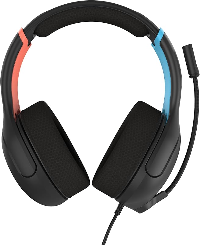 Airlite Fit Noir Anthracite Casque de Gaming Filaire sous Licence Officielle pour Nintendo Switch 2, Nintendo Switch Lite - Modèle OLED