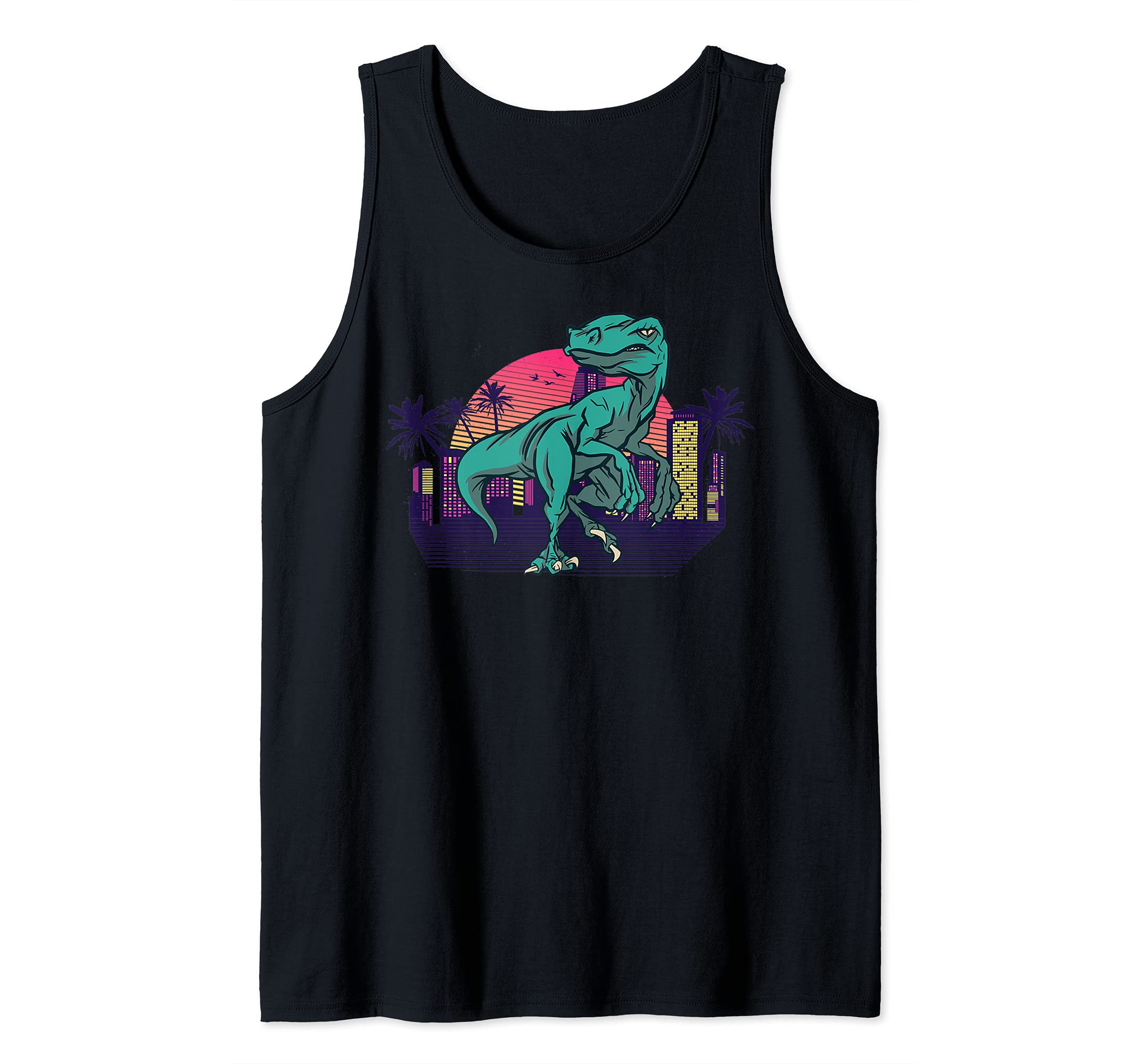 Retro Vintage T-Rex Dinosaur Tank Top
