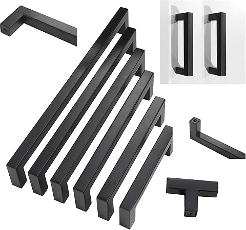 10 Pack Probrico Black Stainless Steel Square Corner Bar Cabinet