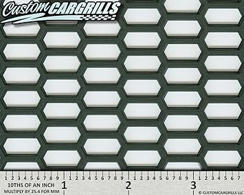Customcargrills Llc Ccg 15 5 X 47 Abs Plastic Diamond Grill Mesh Sheet Black Amazon In Car Motorbike