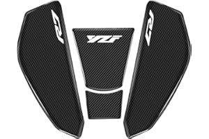 MFGZD MOTORCYCLE ACCESSORIES R7 Motorcycle Tank Pad Gas Tank Protector Compatible with Yamaha YZF-R7 R7 3D Anti Slip Tank Pad Stickers Gas Oil Fuel Tank Pad Protectors,white