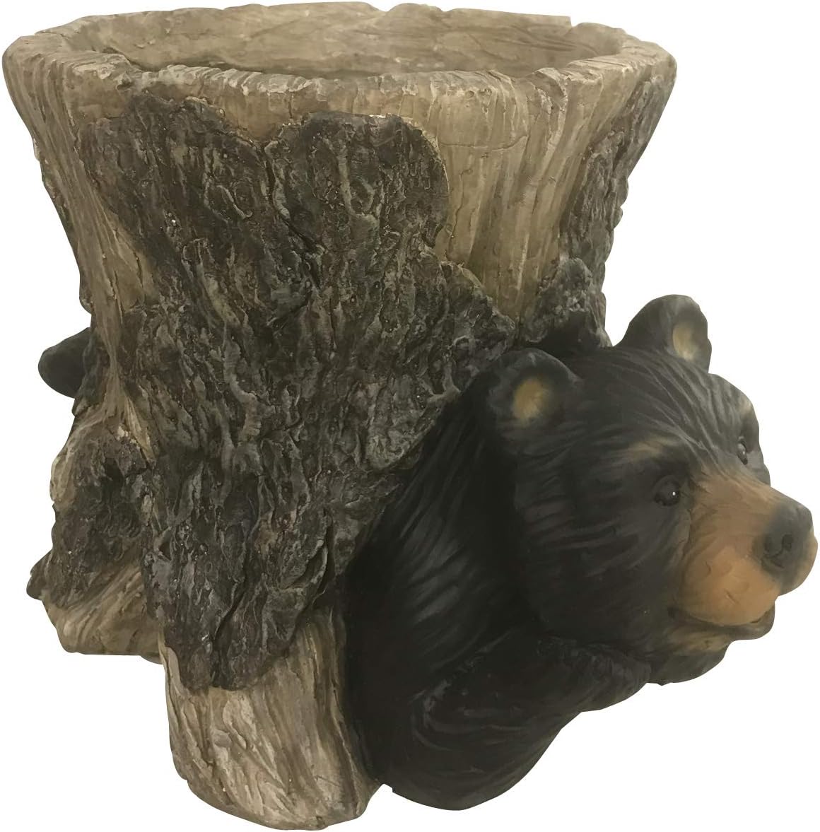 Design House 332304 Bear in Stump 9in Planter Indoor