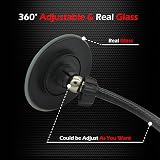 Ampper Convex Security Mirror 3.35" Round Clip On Desk Cubicle Rear View Safety view 6
