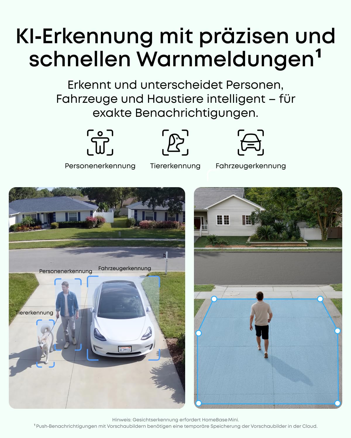 eufy eufyCam C35, Kabellose Überwachungskamera Außen & Innen, Magnetische Halterung, Farbnachtsicht, Lokaler Speicher, IP67 Wetterfest, Solarpanel-Kompatibel, Ohne ABO, Weiß 6