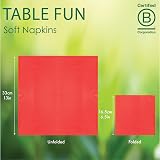 Talking Tables Table Fun 100 x 2ply Red Paper Napkins 33cm Disposable view 7