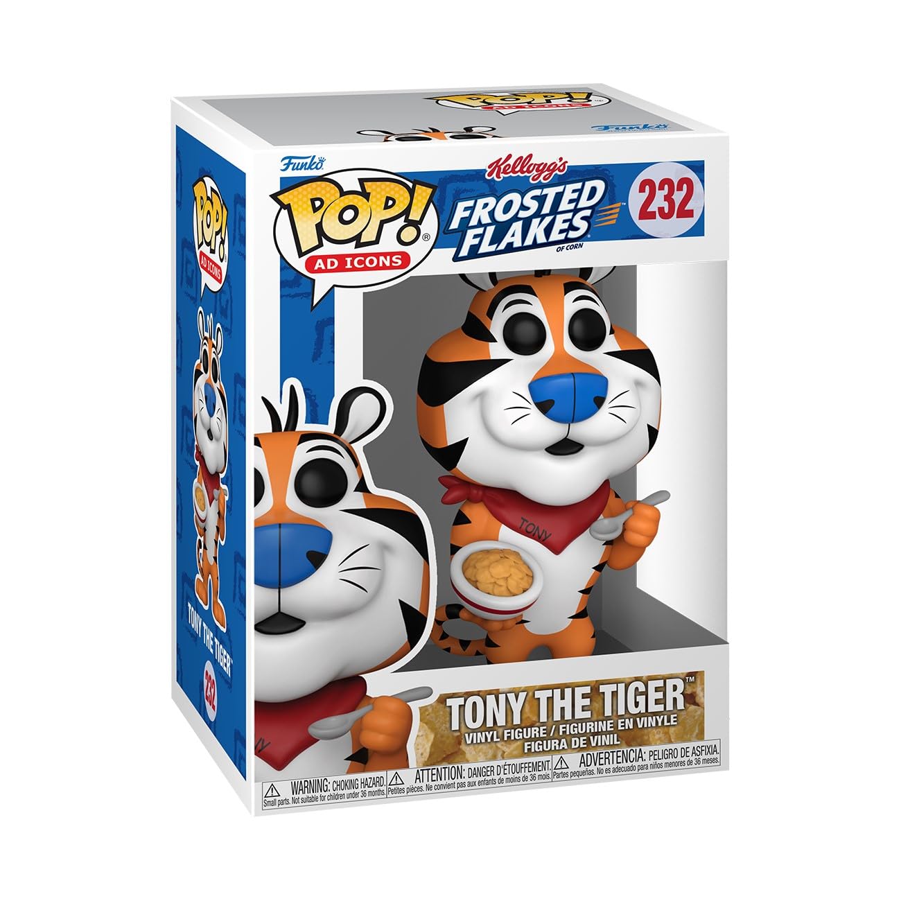 Funko Pop! AD Icon: Kellogg's - Tony the Tiger - ('84) - Kelloggs - Collectable Vinyl Figure - Gift Idea - Official Merchandise - Toys for Kids & Adults - Ad Icons Fans - Model Figure for Collectors