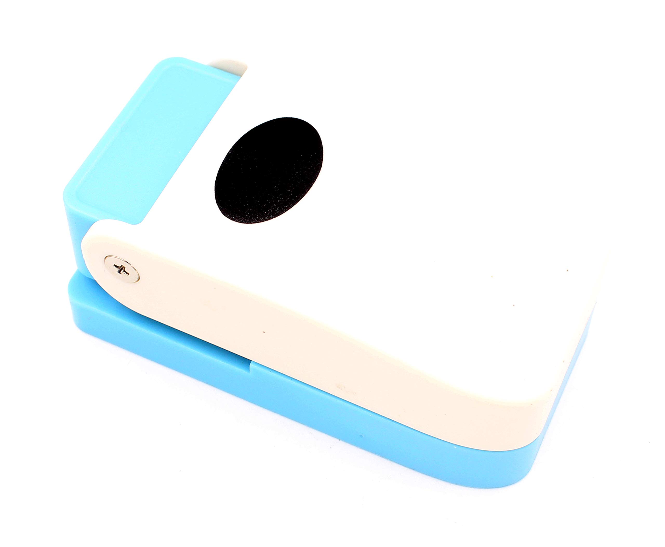 Kucaa Handmade Scrapbooking One Inch 25mm Size Craft Lever Punch Embossing Puncher Mini Fancy Punch (Oval)