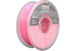 Likesilk 3D Printer Filament 1.75mm, 3D Printing Filament 1.75mm Dimensional Accuracy +/- 0.02 mm, 1 KG Spool (2.2lbs), PLA F Pink