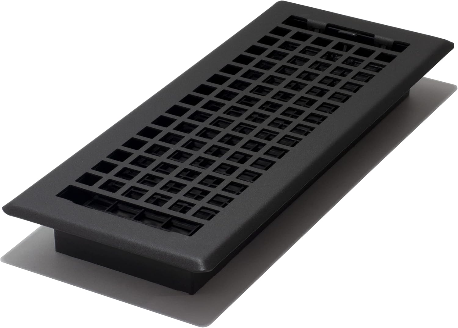 Registers, Grilles & Vents - Decor Grates LTH412-BLK Lattice Floor Register, 4x12 Inches, Black