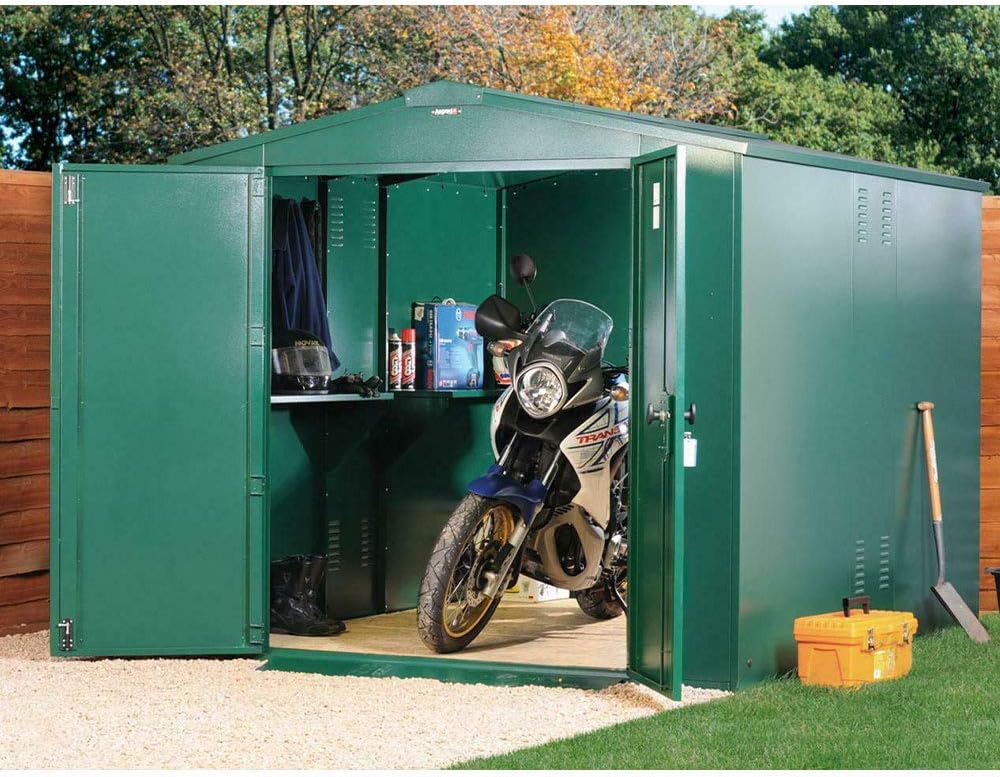 motorcycle metal shed