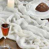 Artoid Mode Boho Ivory Gauze Table Runner 300 cm Polyester Kitchen Decor view 6