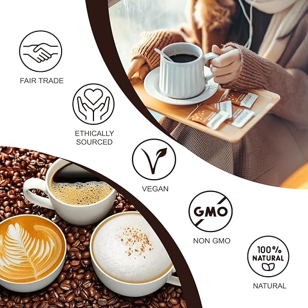 ORGFUN PREMIUM MUSHROOM COFFEE WITH 7 SUPERFOOD MUSHROOMS, GREAT TASTING ARABICA INSTANT COFFEE, INCLUDES CHAGA, LION’S MANE, REISHI, CORDYCEPS, MAITAKE, AND TURKEY TAIL, SHIITAKE 3.53 OZ