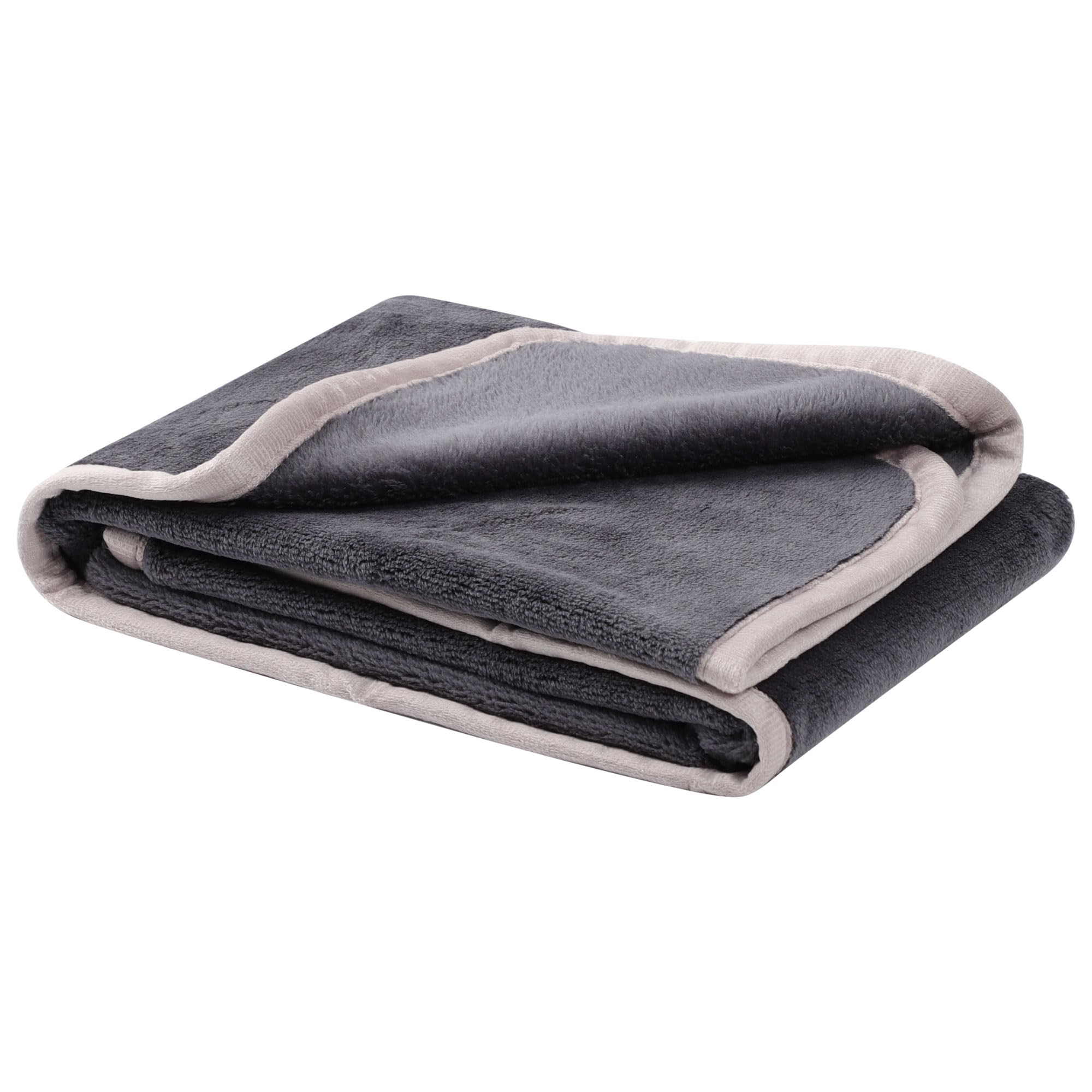 PiccoCasa Pet Dog Blanket Fluffy Fleece Soft and Warm Puppy Bed Blanket Throw Washable Cover Blanket Slate Grey 60cm x 80cm — image 1