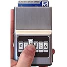 ACM Wallet Credit Card Holder - Black Hybrid Organizer & Money Clip - Easy Push Button Use, Eliminate Scratching Static & Damage for Men & Women