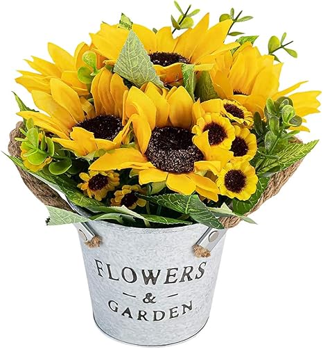 Amazon Creacom ひまわり 造花 ヒマワリ 花束 人工観葉植物 ブーケ 枯れない花 手作り 人工観葉植物 マリア お世話不要 お手入れが簡単 写真撮影 お祝い プレゼント インテリア 部屋飾り 人工観葉植物 オンライン通販