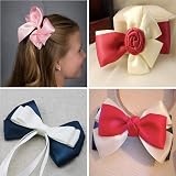 POPOYU Dark Blue Satin Ribbon 40mm 22m Claret Hair Cake Gift Wrapping view 4