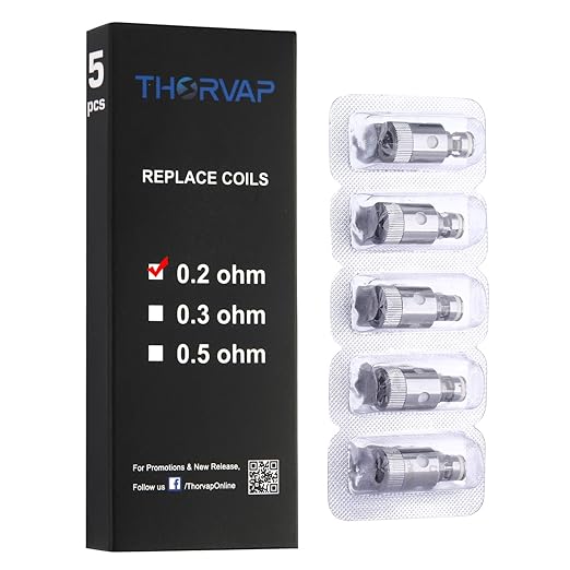 2 opinioni per THORVAP® [ 5x ] TF Resistenza (0.2 oHm) Sigaretta Elettronica, Vaporizzatore Sub