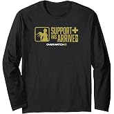 Overwatch 2 Mercy Support Has Arrived Logo Long Sleeve T-Shirt