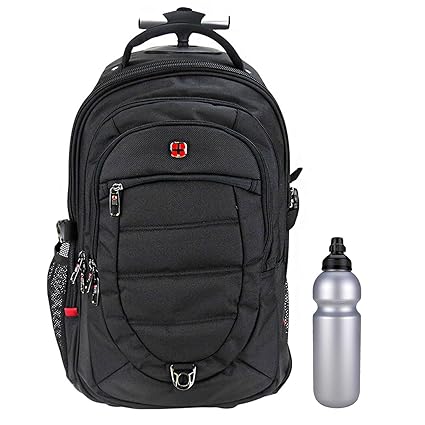 Trolley NEW BAGS BUSINESS PRO 2 Rucksacktrolley Trolleyrucksack Pilotentrolley mit Laptopfach + CO2 Flasche