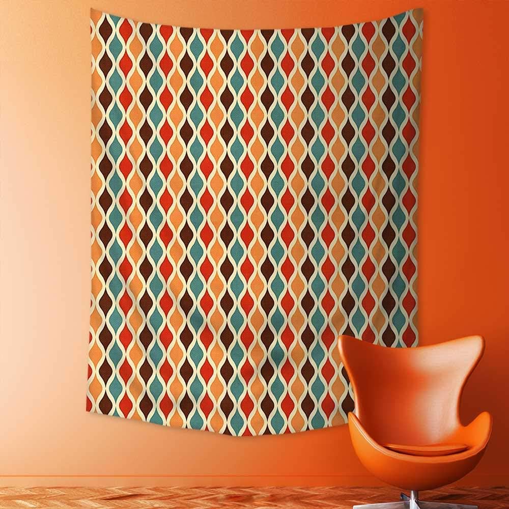 jjdncjdhf11 Magical Landscape Tapestry Different Vintage Pattern Composition with Geometric Forms Simplistic Artwork Multicolor for Bedroom Living Room Dorm 150x200 cm