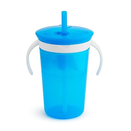 Munchkin Snack Catch and Sip 2-in-1 and Spill-Proof Cup (Blue)
