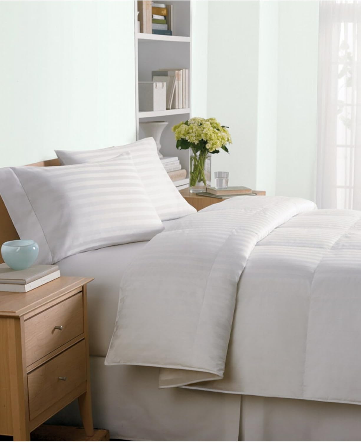 Buy Charter Club Level 2 Damask Stripe Down Comforter Full