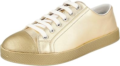 prada gold sneakers
