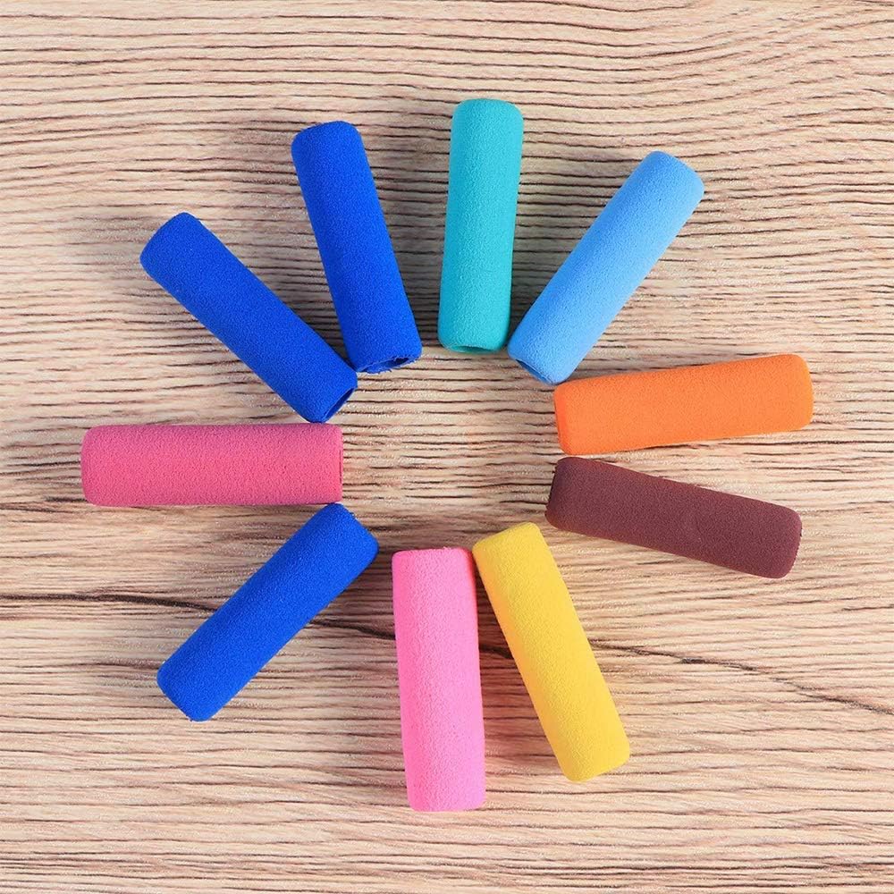 BOZEVON 10 Pieces Pencil Grips - Children Handwriting Pencil Grippers Aid Tool for Kids Adults Special Needs Righties or Lefties - Image 4