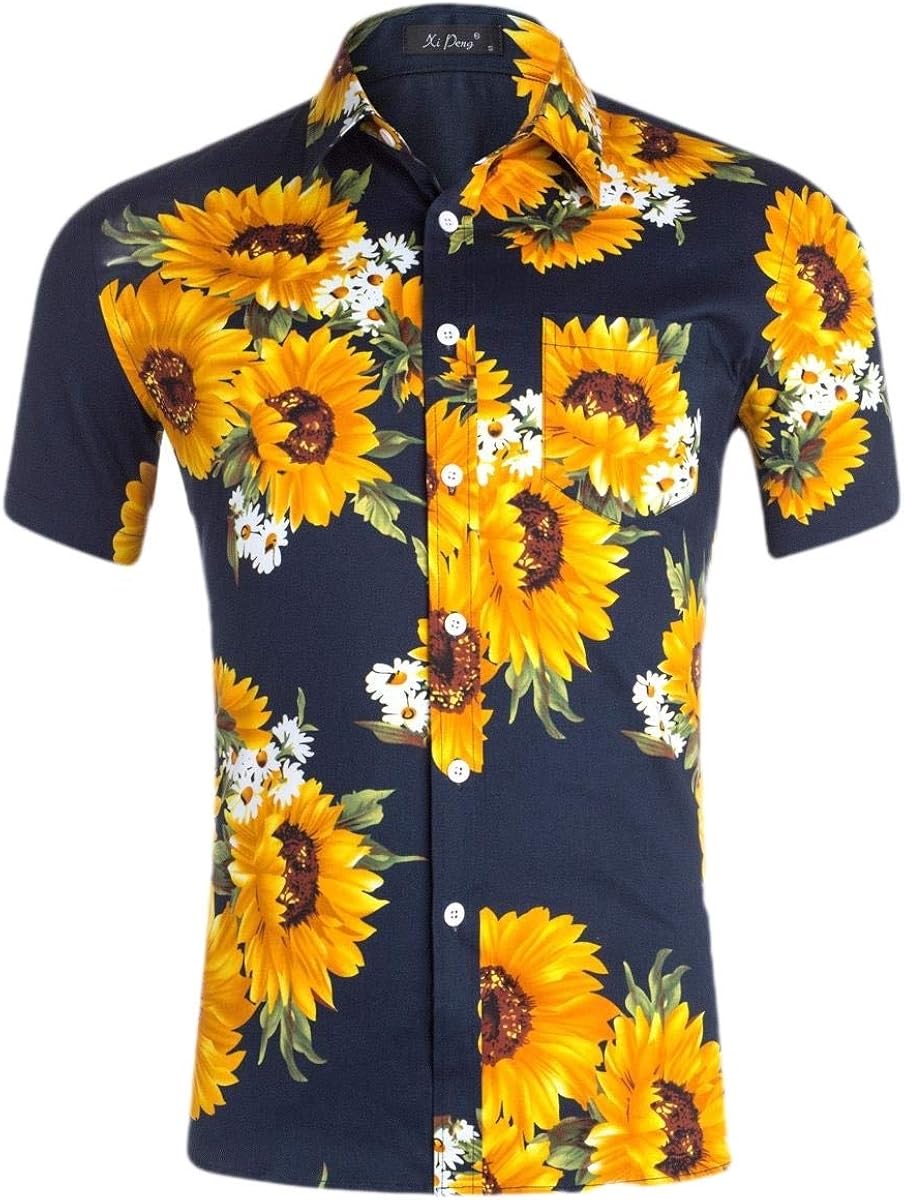 sunflower button up shirt