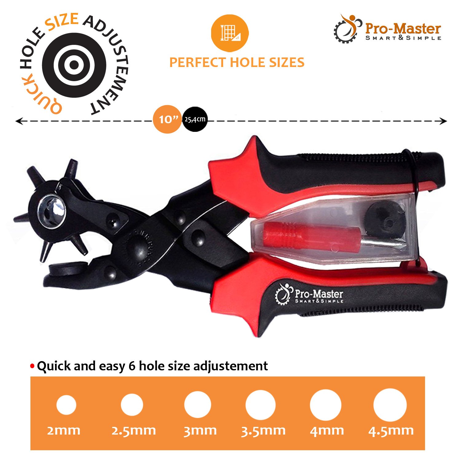 Leather Hole Punch Set Super Heavy Duty Rotary Tools Hand For Belts