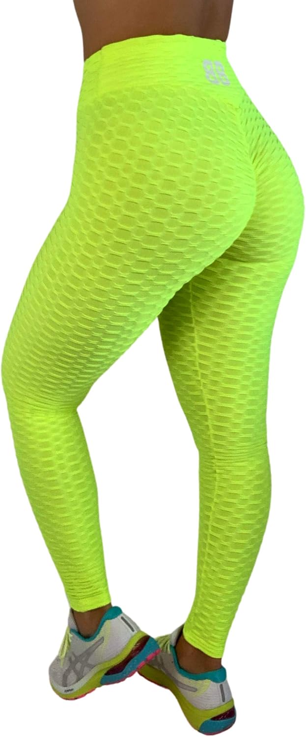 BOOTYBANDS Women's Fitness and Loungewear Honeycomb Exercise Legging: Clothing