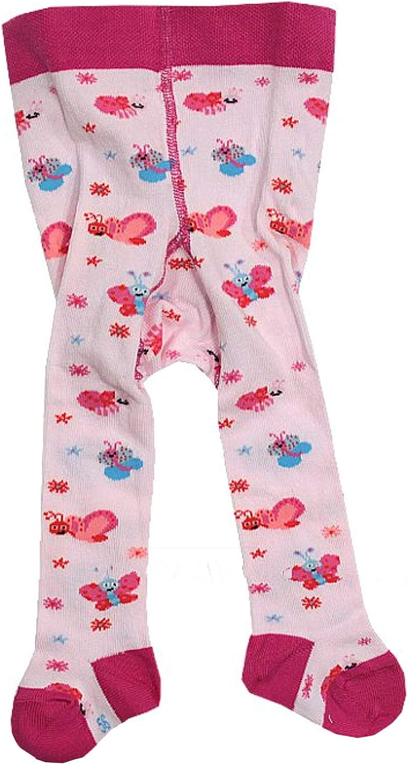 Playshoes Baby-Strumpfhosen 2er Pack – Weich Mit Herzchen/Schmetterling, Oeko-Tex Zertifiziert